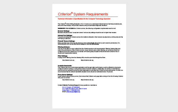 System Requirement